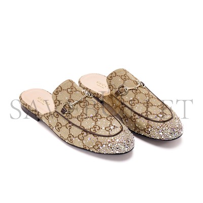 GUCCI WOMEN'S PRINCETOWN SLIPPER WITH CRYSTALS 812307